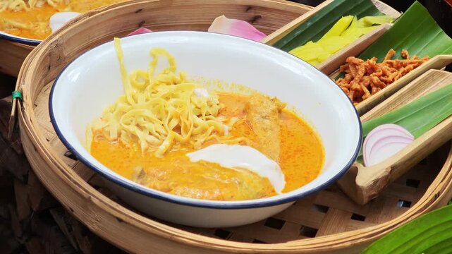 Khao Soi in a White Bowl
