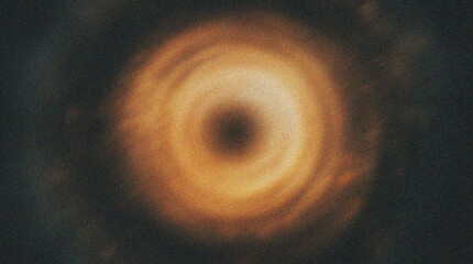 Glowing Orange Vortex with Circular Light Pattern on Dark Background © Taslima