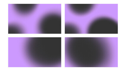 Violet abstract halftone colorful graffiti tag. Urban street art style gradient texture background retro grid collection element for modern clothing print apparel presentation asset clip art. © dirtyfellas