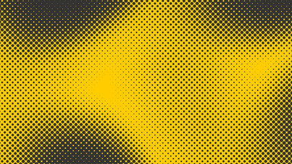Yellow abstract halftone colorful graffiti tag. Urban street art style gradient vibrant texture background retro pattern element for modern clothing print apparel presentation layout asset clip art. © dirtyfellas