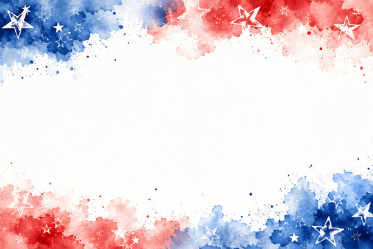 Red and blue watercolor background