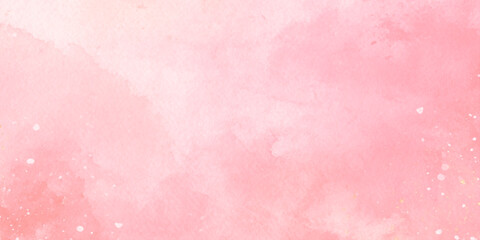 Fototapeta premium Soft pink watercolor background with white specks and subtle texture for design and artistic projects