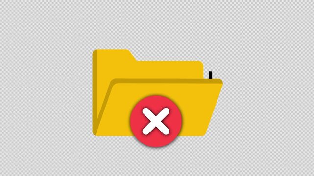 empty file or folder animation