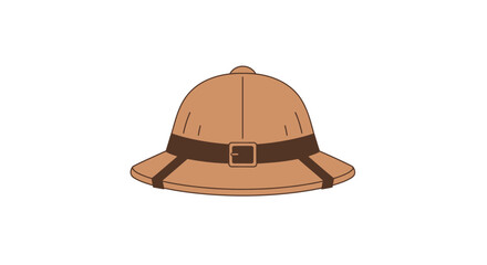 Fototapeta premium Safari Pith Helmet Hat for Exploration and Adventure