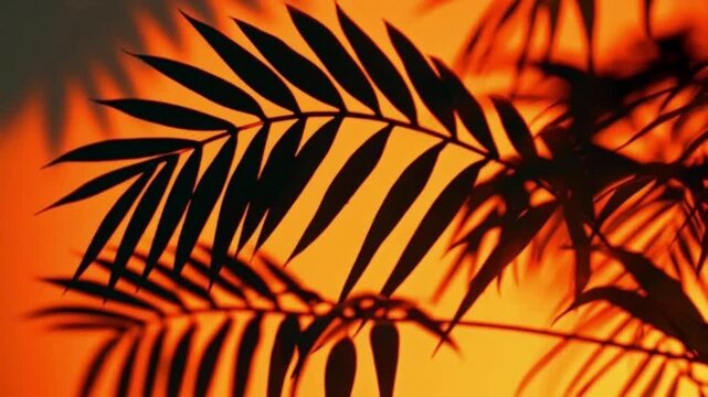 palm tree sunset
