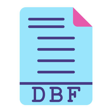 DBF Vector Design Icon Style