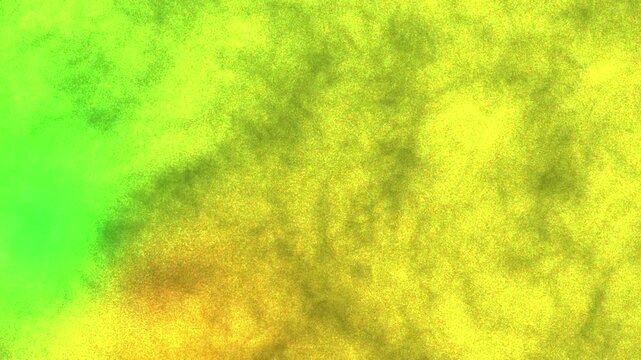 Abstract green and yellow textured pattern isolated on white background