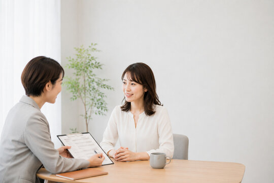 転職,転職活動,キャリアチェンジ,キャリアアップ,求人,求職者,転職エージェント,人材紹介,採用,中途採用,面接,面談,応募書類,履歴書,職務経歴書,内定,オファー面談,就職活動,仕事探し,転職相談,キャリア相談,ヘッドハンティング,スカウト,ビジネスパーソン,会社員,働く女性,働く男性,日本人女性,日本人男性,20代女性,30代女性,40代男性,オフィス,リモートワーク,在宅勤務,キャリア形成,