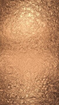 bronz metal sheet texture luxury light loop animation, copper material blank vertical social media motion design element