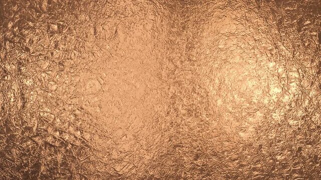 bronz metal sheet texture luxury light loop animation, copper material blank social media motion design element
