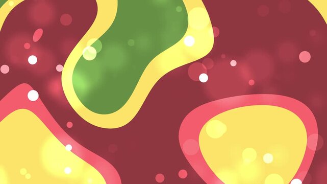 Abstract Background with Colorful Shapes and Bokeh Effect Animation for Creative Projects ideal for winter themed designs holiday greetings c ideal fo