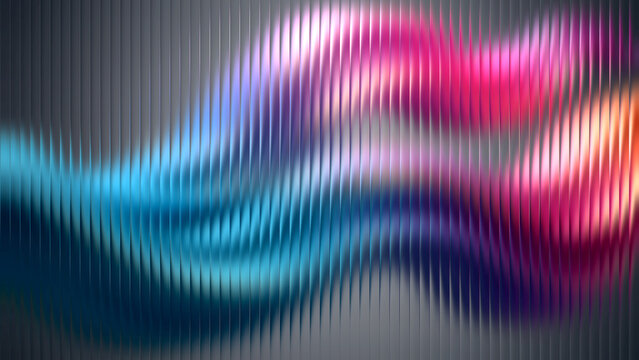 Abstract colorful light streaks flowing through textured background with selective focus creating a modern technological feel