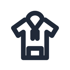 Hoodie line icon, fashion outline symbol © LuckyStride