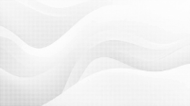 Abstract digital wave pattern made of small black square pixels on a light background