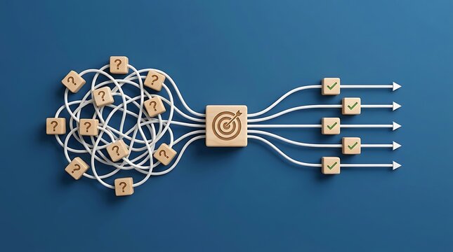 Overcoming Complex Challenges: From Question Marks to Clear Solutions and Successful Goal Achievement with Checklist Progression