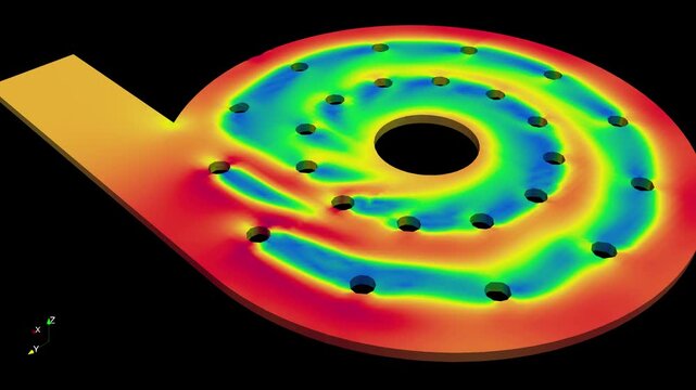 Liquid flow simulation - CFD simulation Computational fluid dynamics