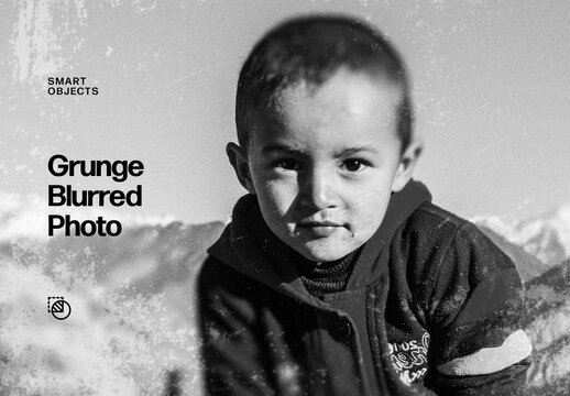 Grunge Blurred Photo Effect For Poster And Social Media Design