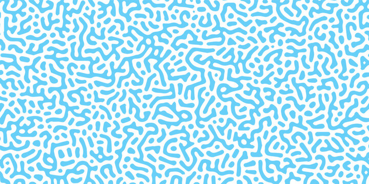 Abstract Turing organic wallpaper with background. Seamless noise turing pattern repeating stipple vector texture. Vector illustration. Turing reaction diffusion monochrome. chaotic motion. white, 3d.