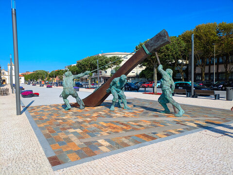 Monument Man  Sea Esposende Portugal