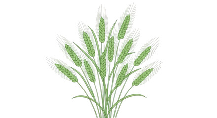 Fototapeta premium Fresh green rosemary plant with slender stems