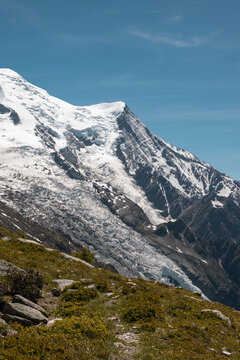 Snowy Glacier Detail in the French Alps