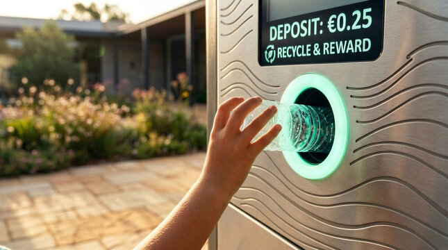 Using Reverse Vending Machine for Bottle Deposit Return