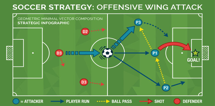 World football championship soccer strategy offensive wing attack tactics