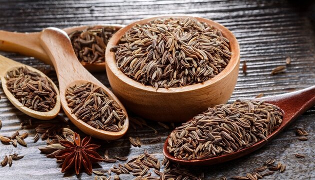 cumin or caraway seeds
