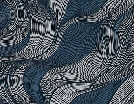seamless diagonal swirling thread pattern abstract minimalist thin line and dashed trajectory background