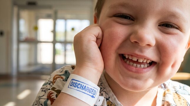 child cancer survivor missing teeth smile remission joy pediatric hope emotional portrait concept about extreme smile closeup celebrating childhood resilience happiness and life after difficult