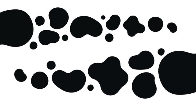 Abstract Ink Blot Rorschach Test Pattern Design.