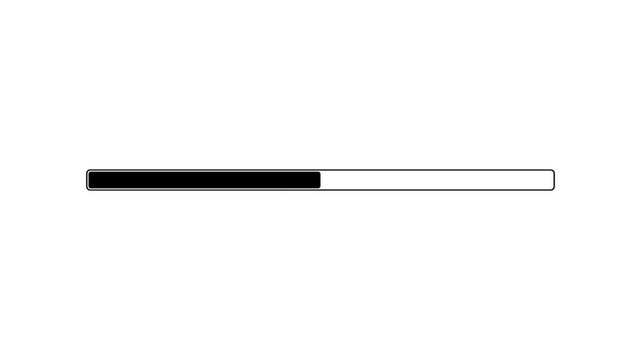 Minimalist loading progress bar animation for digital interfaces and web ui animation