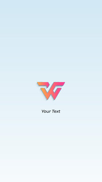 Elegant Particle Line Draw Logo Reveal Vertical Mobile Animation