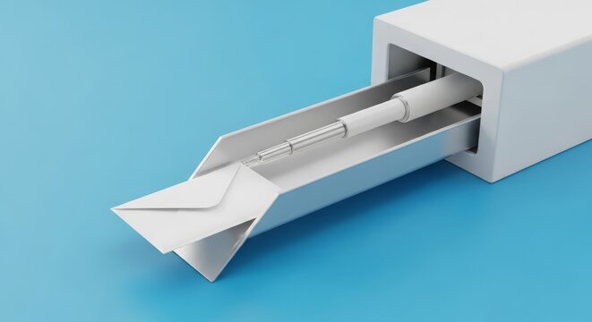 Automated Mechanical Arm Diverting Envelopes in a Futuristic Sorting System