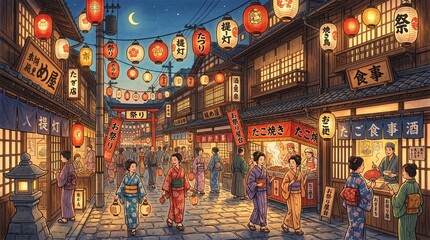 Fototapeta premium traditional Japanese festival
