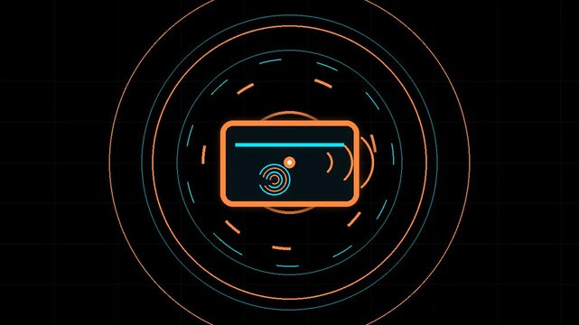 Two Factor Authentication Wallet Approval Neon Vector Animation