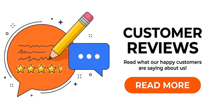 Customer feedback speech bubble with stars and pencil during review process Vector Silhouette Isolated on white background