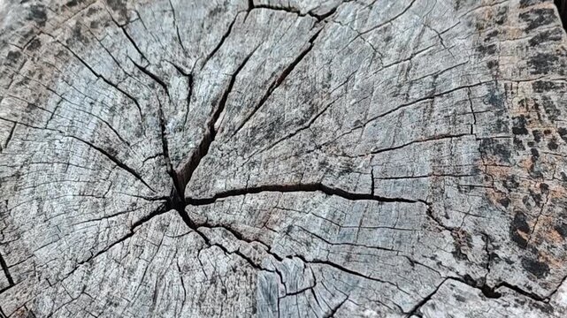 Cross-section of a tree trunk