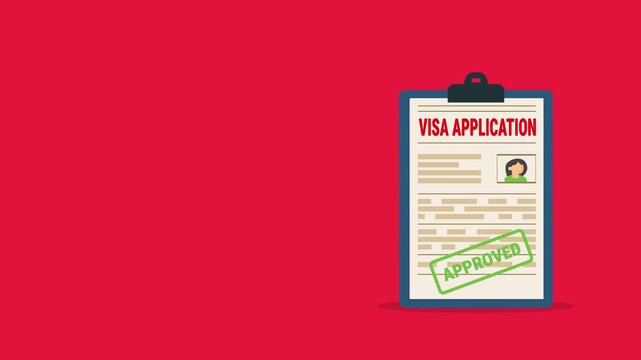 Visa application form . Application visa . Document for travel. Travel approval. Immigration visa