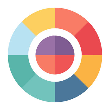 Flat color wheel design