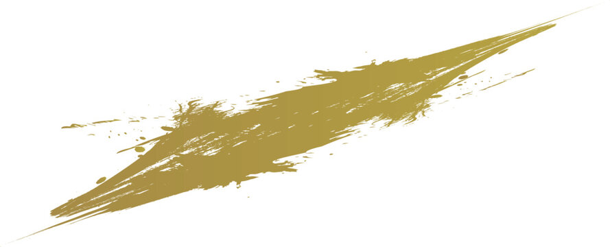 和モダンな金の筆跡ストロークスプラッター 高級感のあるゴールドの一閃背景素材