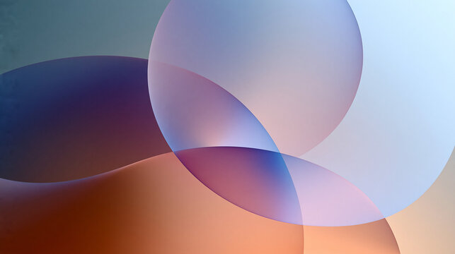 Soft gradient background composed of overlapping translucent circular forms dissolving into one another at low opacity, clean abstract texture ideal for health and wellness apps,