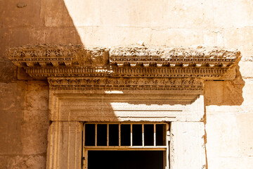 Ornate Carved Cornice Palmyra Tower Tomb Syria © Zach