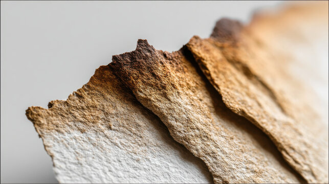 Terracotta mineral texture with aesthetic rough surface and natural earthy tones in close up detail