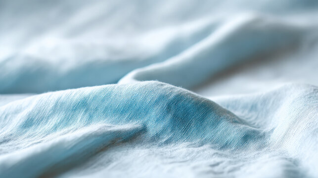Soft blue fabric texture with terracotta and mineral tones creating aesthetic and calming surface detail