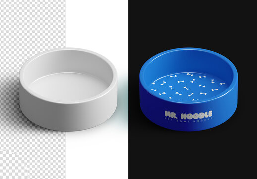 Pet Bowl Mockup Isolated