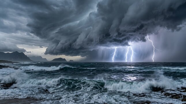 Thunderstorm Coast Climate Change El Nino Effect