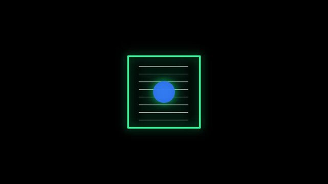 Robotic servo arm loading indicator drawing a glowing circular path