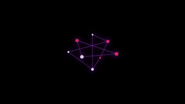Constellation loading pattern drawing stars and glowing connecting lines