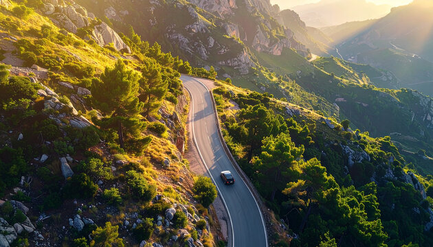Mountain Road Journey
